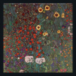 Gustav Klimt - Landgarten Poster<br><div class="desc">Gustav Klimt - Garten mit Sonnenblumen 1906</div>