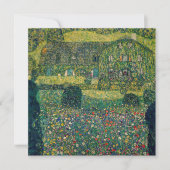 Gustav Klimt - Landhaus vom Attersee Dankeskarte (Vorderseite)