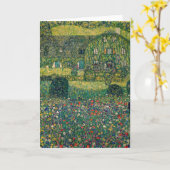 Gustav Klimt - Landhaus vom Attersee Karte (Gelbe Blume)