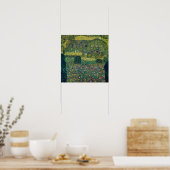 Gustav Klimt - Landhaus vom Attersee Poster (Küche)