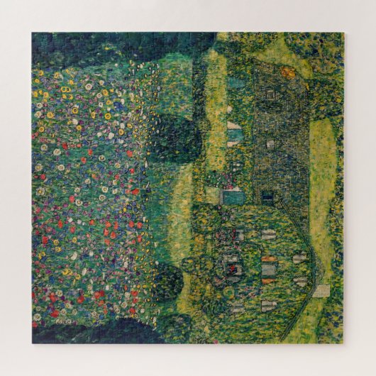Gustav Klimt - Landhaus vom Attersee Puzzle (Horizontal)