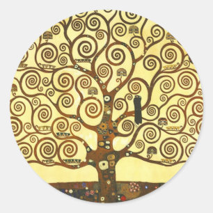 Gustav Klimt Lebensbaum Aufkleber