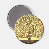 Gustav Klimt Lebensbaum Magnet (Vorderseite/Rückseite)