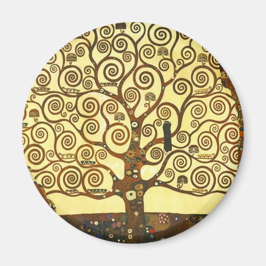 Gustav Klimt Lebensbaum Magnet (Vorne)