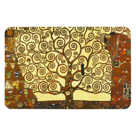 Gustav Klimt Lebensbaum Magnet (Horizontal)