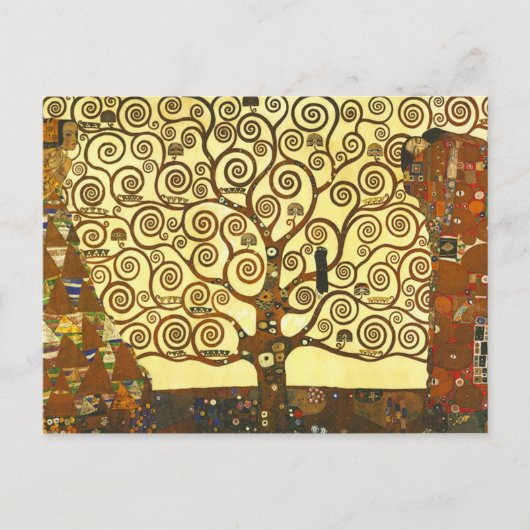 Gustav Klimt Lebensbaum Postkarte (Vorderseite)
