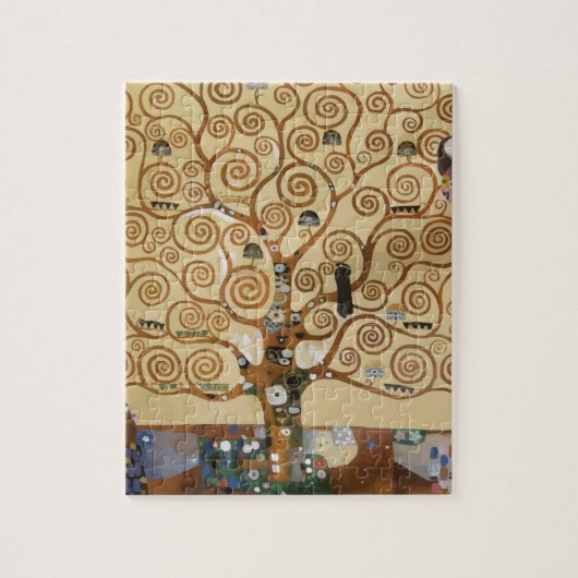 Gustav Klimt Lebensbaum Puzzle (Vertikal)