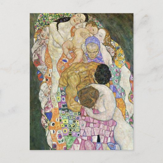 Gustav Klimt Life and Death Postcard Postkarte (Vorderseite)