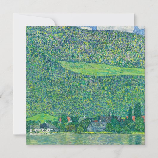 Gustav Klimt - Litzlberg am Attersee Dankeskarte (Vorderseite)
