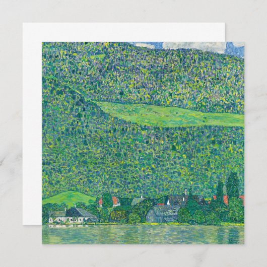 Gustav Klimt - Litzlberg am Attersee Einladung (Vorne/Hinten)