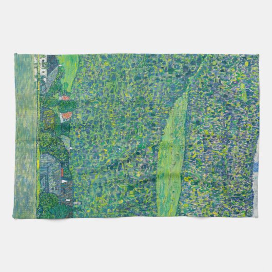 Gustav Klimt - Litzlberg am Attersee Geschirrtuch (Horizontal)