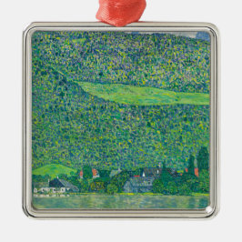 Gustav Klimt - Litzlberg am Attersee Ornament Aus Metall