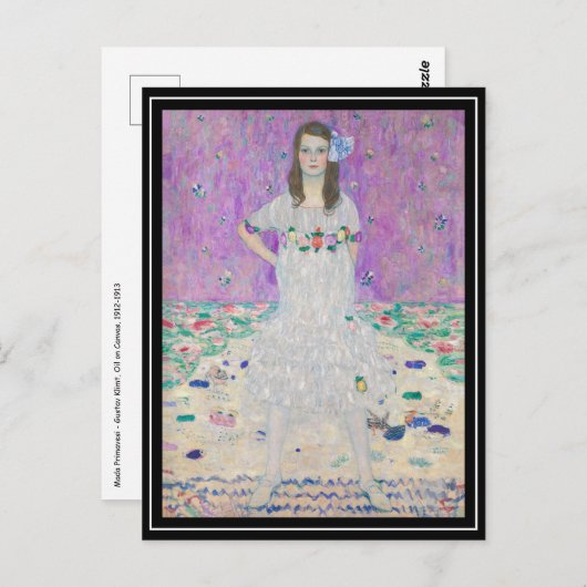 Gustav Klimt - Mada Primavesi Postkarte (Vorne/Hinten)