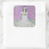 Gustav Klimt - Mada Primavesi Quadratischer Aufkleber (Tasche)