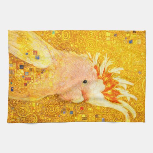 Gustav Klimt Major-Mitchell-Kakadu Geschirrtuch (Horizontal)