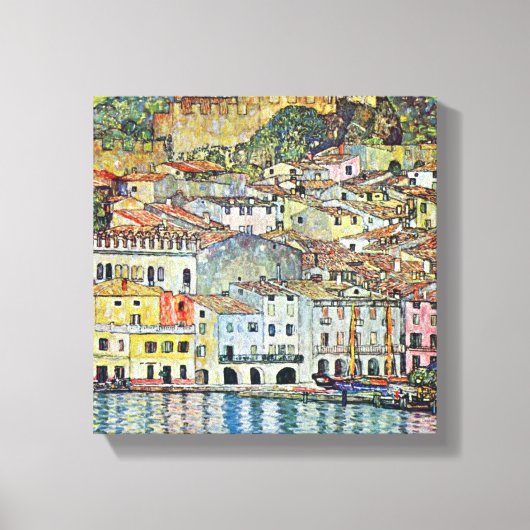 Gustav Klimt - Malcena am Gardasee Leinwanddruck (Vorderseite)
