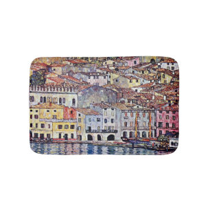 Gustav Klimt - Malcesine am Gardasee Italien Badematte