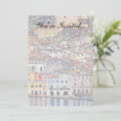 Gustav Klimt - Malcesine am Gardasee Italien Einladung (Stehend Vorderseite)