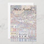 Gustav Klimt - Malcesine am Gardasee Italien Einladung (Vorne/Hinten)