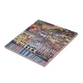 Gustav Klimt - Malcesine am Gardasee Italien Fliese (Seite)