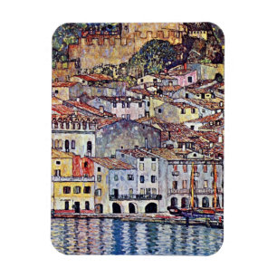 Gustav Klimt - Malcesine am Gardasee Italien Magnet