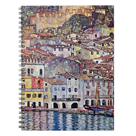 Gustav Klimt - Malcesine am Gardasee Italien Notizblock (Vorderseite)