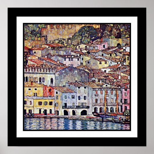 Gustav Klimt - Malcesine am Gardasee Italien Poster (Vorne)