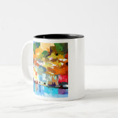 Gustav Klimt Malcesine am Gardasee IV Zweifarbige Tasse (Vorderseite Links)