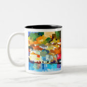 Gustav Klimt Malcesine am Gardasee IV Zweifarbige Tasse (Links)