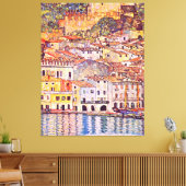 Gustav Klimt . Malcesine am Gardasee Leinwanddruck (Insitu (Wohnzimmer))