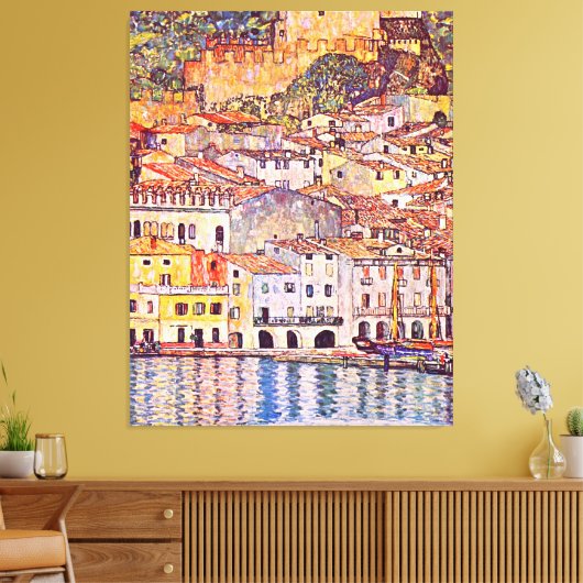 Gustav Klimt . Malcesine am Gardasee Leinwanddruck (Insitu (Wohnzimmer))