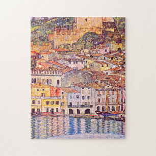Gustav Klimt . Malcesine am Gardasee Malerei Puzzle