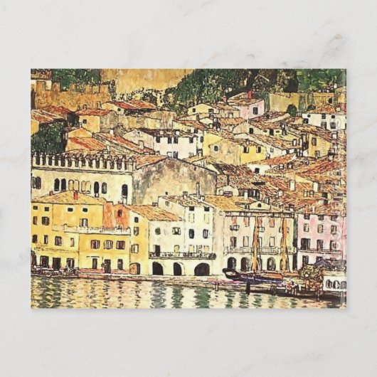 Gustav Klimt - Malcesine am Gardasee Postkarte (Vorderseite)