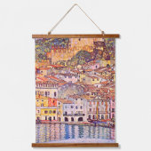 Gustav Klimt . Malcesine am Gardasee Wandteppich Mit Holzrahmen (Vorderseite)