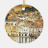 Gustav Klimt - Malcesine auf See Garda Keramikornament (Vorne)
