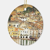 Gustav Klimt - Malcesine auf See Garda Keramikornament (Links)