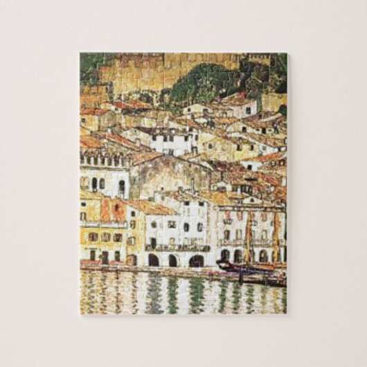 Gustav Klimt - Malcesine auf See Garda Puzzle (Vertikal)