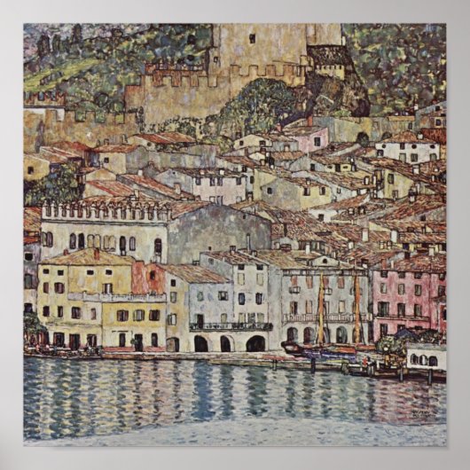 Gustav Klimt - Malcesine Gardasee Italien Poster (Vorne)
