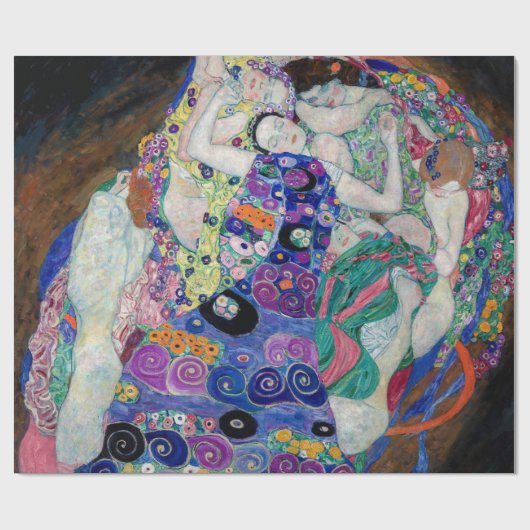 Gustav Klimt Malerei der Jungfrau Geschenkpapier (Flach)