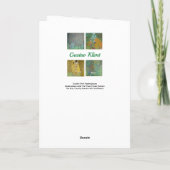 Gustav Klimt Masterpiece Patchwork Karte (Rückseite)