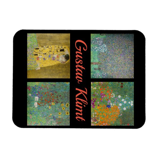 Gustav Klimt Masterpiece Patchwork Magnet (Horizontal)