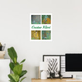 Gustav Klimt Masterpiece Patchwork Poster (Heimbüro)