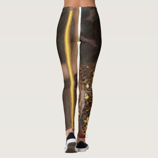 Gustav Klimt - Minerva oder Pallas Athena Leggings (Rückseite)