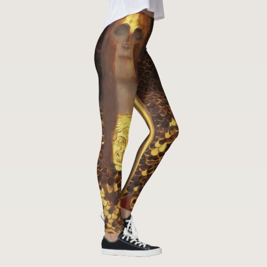 Gustav Klimt - Minerva oder Pallas Athena Leggings (Rechts)