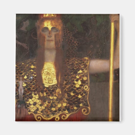 Gustav Klimt - Minerva oder Pallas Athena Magnet (Vorne)
