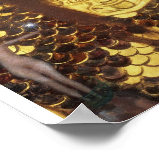 Gustav Klimt - Minerva oder Pallas Athena Poster (Ecke)