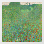 Gustav Klimt - Mohnfeld Fensteraufkleber<br><div class="desc">Mohnfeld / Poppiesfeld - Gustav Klimt, Öl auf Leinwand, 1907</div>