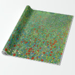 Gustav Klimt - Mohnfeld Geschenkpapier<br><div class="desc">Mohnfeld / Poppiesfeld - Gustav Klimt,  Öl auf Leinwand,  1907</div>