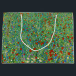 Gustav Klimt - Mohnfeld Große Geschenktüte<br><div class="desc">Mohnfeld / Poppiesfeld - Gustav Klimt, Öl auf Leinwand, 1907</div>