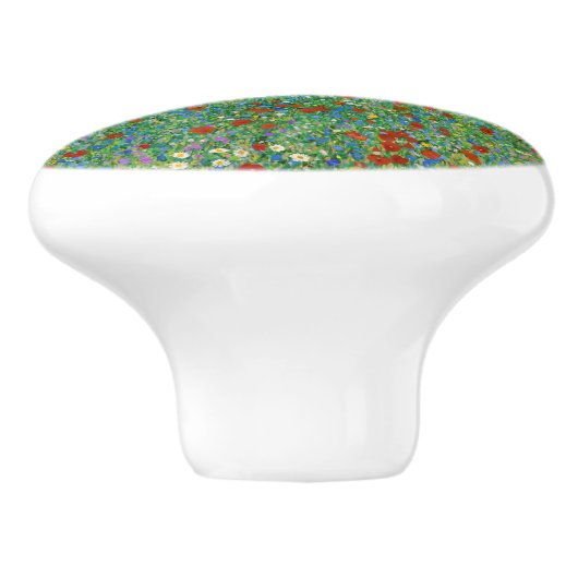 Gustav Klimt - Mohnfeld Keramikknauf (Seitenansicht)